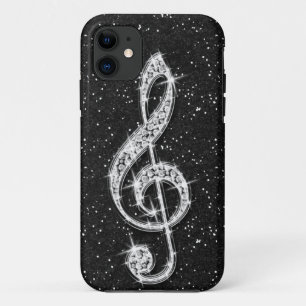 Case-Mate iPhone Case Note de Musique Diamantée Pailletée Brillante Impr