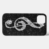 Coques Case-Mate iPhone Note de Musique Diamantée Pailletée Brillante Impr (Verso (horizontal))