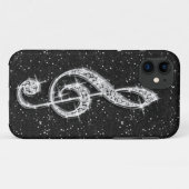 Coques Case-Mate iPhone Note de Musique Diamantée Pailletée Brillante Impr (Dos (Horizontal))