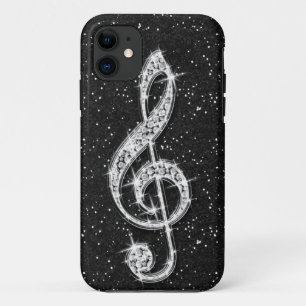 Etui iPhone Case-Mate Note de musique en diamant pailleté brillant impri