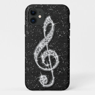 Coques Pour iPhone Note de musique en diamant pailleté brillant impri