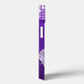 Coques Case-Mate iPhone Note de musique et talon aiguille violet scintilla (Verso / Droite)