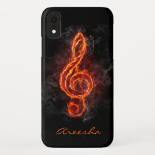 Case-Mate iPhone Case Note de musique flambante personnalisée