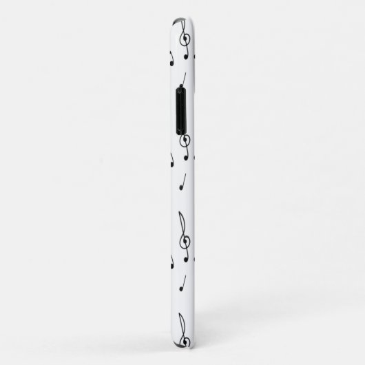 Coques Case-Mate iPhone note de musique Motif Musique Thème Treble Clef (Dos/Droite)