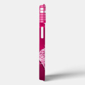Coques Case-Mate iPhone Note de musique rose chaud brillant et talon aigui (Verso / Droite)