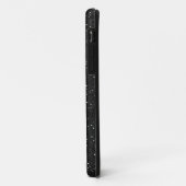 Coques Case-Mate iPhone Note de musique sarcelle scintillante et talon aig (Dos/Gauche)