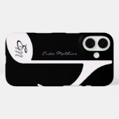 Coques Case-Mate iPhone Note musicale ~ ajouter initial (Verso (horizontal))