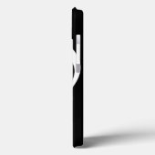 Coques Case-Mate iPhone Note musicale avec nom personnalisé en noir (Verso / Gauche)