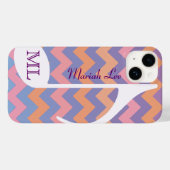 Coques Case-Mate iPhone Note musicale et chevron personnalisables (Verso (horizontal))