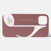Coques Case-Mate iPhone note musicale féminine (Verso (horizontal))
