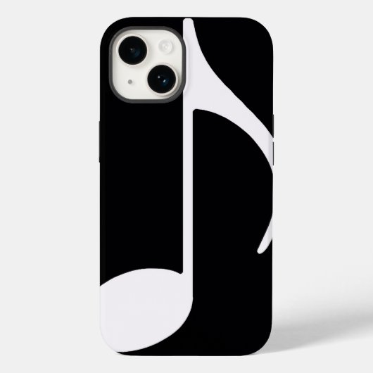 Coques Case-Mate iPhone note musicale / noir (Verso)