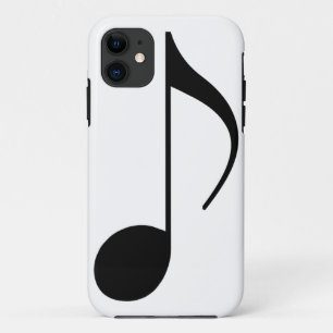 Coque iPhone 11 note musicale noire