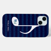Coques Case-Mate iPhone Note musicale personnalisée rayée (Verso (horizontal))