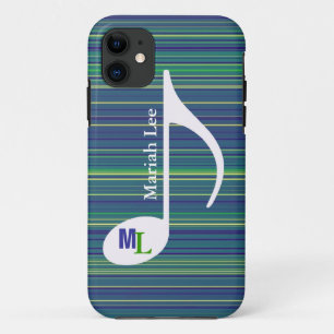 Coques Pour iPhone note/rayures faites sur commande de musique