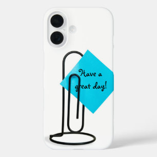 Coques iPhone 16 Note Sur Clip Papier Géant