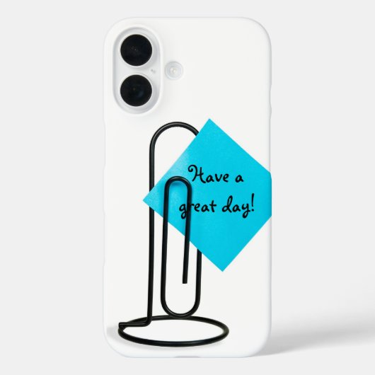 Coques Case-Mate iPhone Note Sur Clip Papier Géant (Verso)