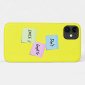 Coques Case-Mate iPhone Notes collantes Couleurs pastel mignonnes Sourire  (Dos (Horizontal))