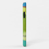 Coques Case-Mate iPhone Notes de champ - Art vert Abstrait (Dos/Droite)