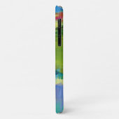 Coques Case-Mate iPhone Notes de champ - Art vert Abstrait (Dos/Gauche)