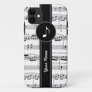 Coque Case-Mate Pour iPhone notes de musique b&w personnalisables