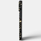 Coques Case-Mate iPhone Notes de musique Black and Gold (Verso / Gauche)