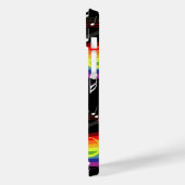 Coques Case-Mate iPhone Notes de musique blanc arc-en-ciel personnalisées (Verso / Gauche)