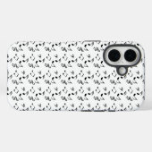 Coques Case-Mate iPhone notes de musique blanche (Verso (horizontal))