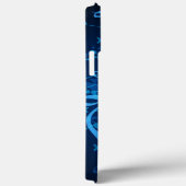 Coques Case-Mate iPhone Notes de musique Blue Glow (Verso / Droite)