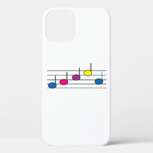 Case-Mate iPhone Case Notes de musique colorées sur un motif de portée