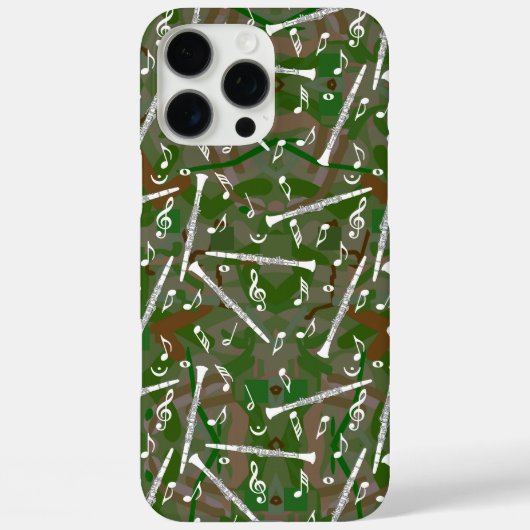 Coques Case-Mate iPhone Notes de musique de Clarinets blancs (Verso)