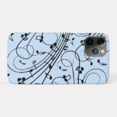 Coques Case-Mate iPhone Notes de musique fantaisie Bleu (Dos (Horizontal))