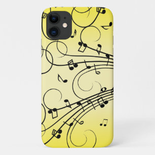 Case-Mate iPhone Case Notes de musique fantaisie jaune