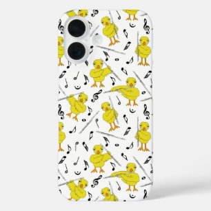 Coques iPhone 16 Notes de musique Flute Chick
