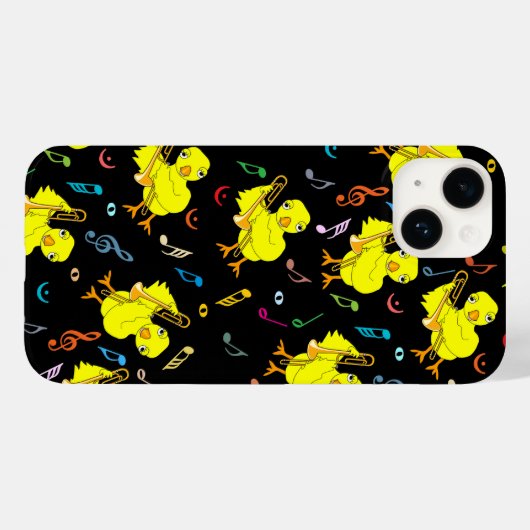 Coques Case-Mate iPhone Notes de musique Trombone Chick (Verso (horizontal))