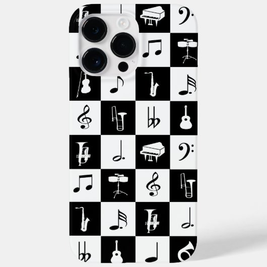 Coques Case-Mate iPhone Notes et instruments de musique moderne et élégant (Verso)