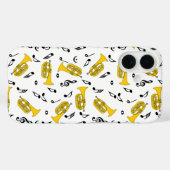 Coques Case-Mate iPhone Notes musicales Baritone Gris Marching (Verso (horizontal))