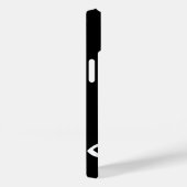 Coques Case-Mate iPhone Notes musicales blanches sur le noir (Verso / Droite)