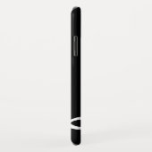 Coques Case-Mate iPhone Notes musicales brouillées blanches personnalisées (Dos/Droite)