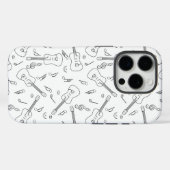 Coques Case-Mate iPhone Notes musicales de Guitare Lines (Verso (horizontal))