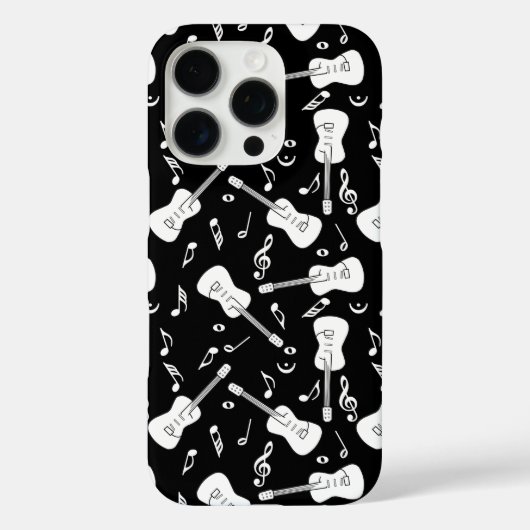 Coques Case-Mate iPhone Notes musicales de Guitare Lines (Verso)