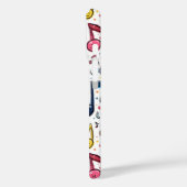 Coques Case-Mate iPhone Notes musicales de Kawaii Art Abstrait (Verso / Gauche)