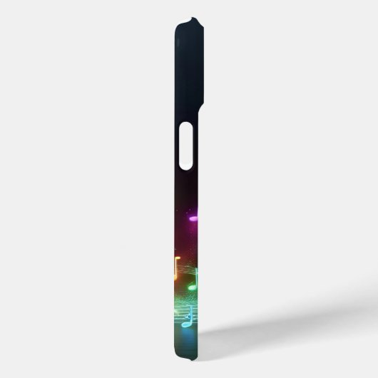 Coques Case-Mate iPhone Notes musicales de Neon (Verso / Droite)
