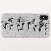 Coques Case-Mate iPhone Notes musicales de Personnalized (Dos (Horizontal))