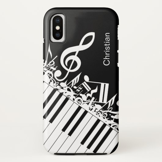 Coques Case-Mate iPhone Notes musicales et clés fraîches personnalisées de (Dos)