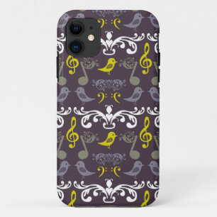 Coque Case-Mate Pour iPhone Notes musicales et oiseaux