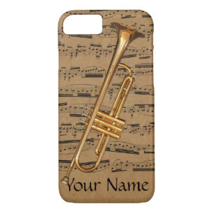 Coques Pour iPhone Notes musicales faites sur commande de trompette