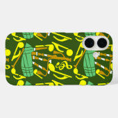 Coques Case-Mate iPhone Notes musicales jaunes Bagpipes (Verso (horizontal))
