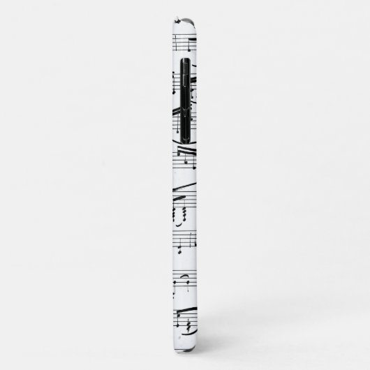 Coques Case-Mate iPhone Notes musicales Piano-Sheet Musique personnalisée (Dos/Gauche)