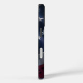 Coques Case-Mate iPhone Notes musicales sur un drapeau américain (Verso / Droite)