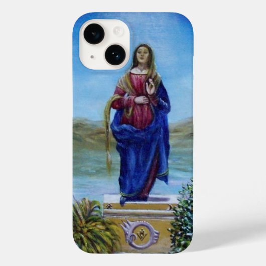 Coques Case-Mate iPhone NOTRE DAME DE LA LUMIÈRE Vierge de l'Immaculée Con (Verso)